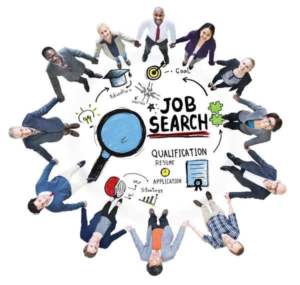 Insieme Job Search Concept — Foto Stock