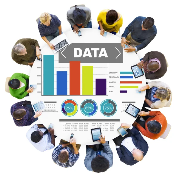 Data analytics diagram mönster statistik prestandainformation — Stockfoto