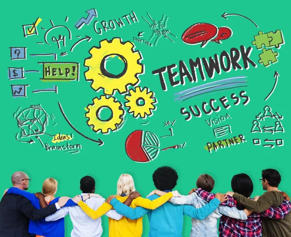 Teamwerk Team samenwerking Concept — Stockfoto