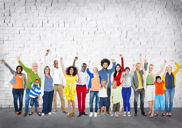 Diversiteit mensen en eenheid variatie Concept — Stockfoto