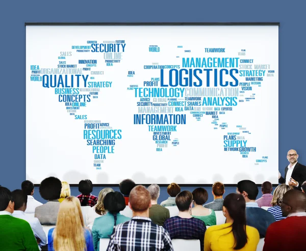 Koncepcja zarządzania logistycznego — Zdjęcie stockowe