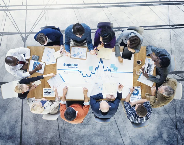 Planeación de lluvia de ideas Estrategia de asociación Estación de trabajo Negocios — Foto de Stock