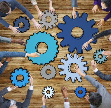 İş insanlar bağlantı kavramı