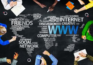 Grup insanlar Internet kavramı