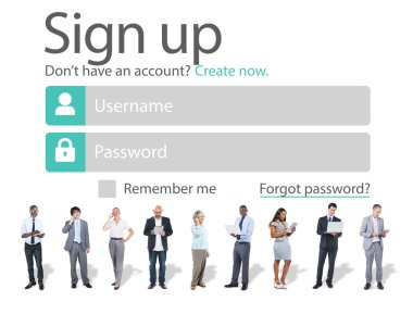 iş takım ayakta birlikte