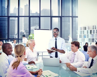 Kurumsal tartışma sahip iş adamları