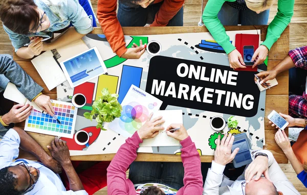 Conceito de Marketing Online — Fotografia de Stock