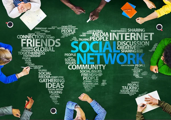 Conceito de rede social — Fotografia de Stock