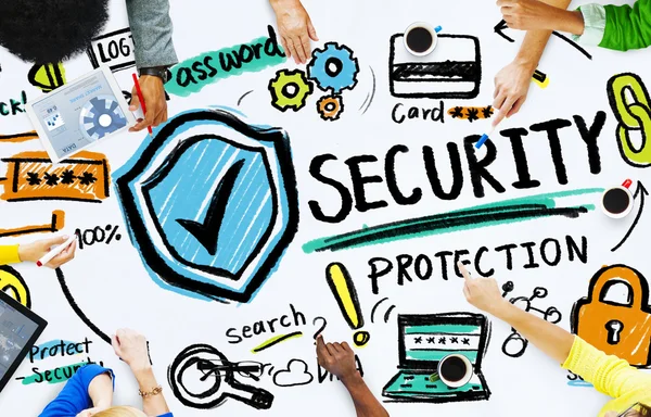 Conference Discussion Security Protection — Stock Photo, Image