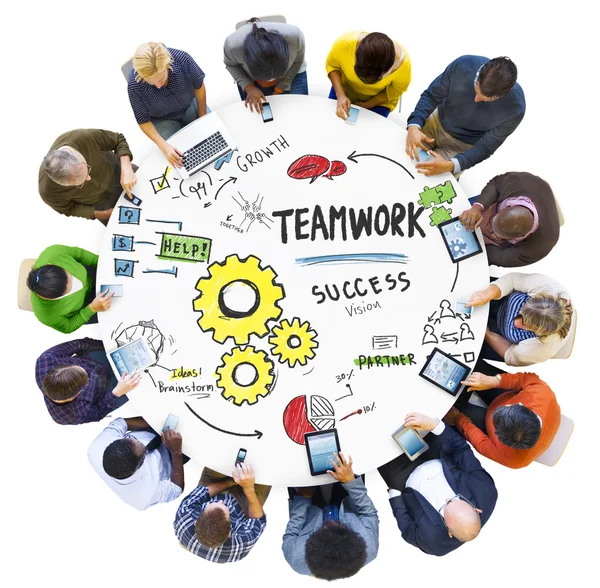 Teamwork Team Collaboration Concept — Stock Photo, Image