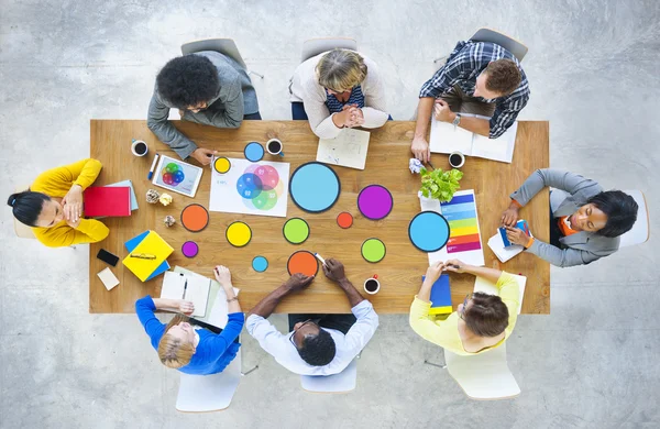 People Team Brainstorming Concetto di riunione — Foto Stock