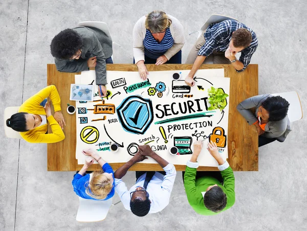 Ethnicity People Discussion Learning Security Protection — Stock Photo, Image