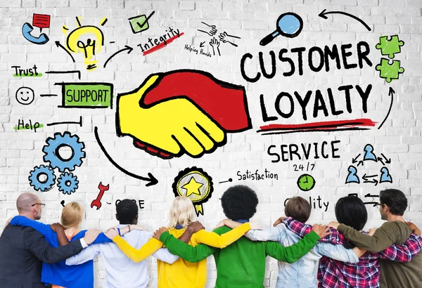 Customer Loyalty Service Support Care Trust Casual — 스톡 사진