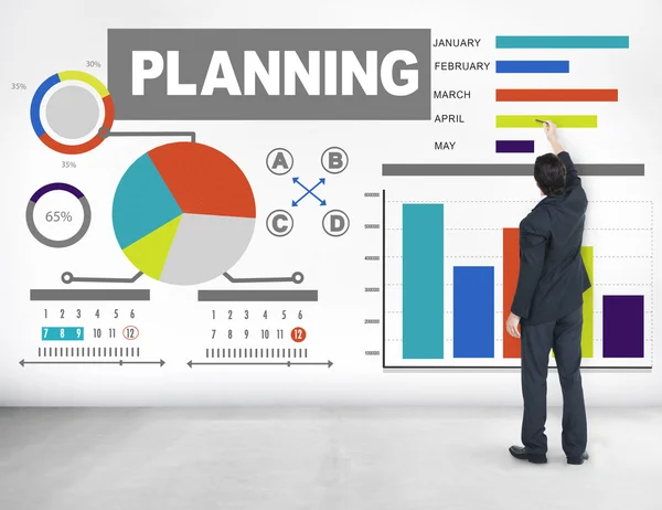 Empresario Planificación Concepto de Información Corporativa —  Fotos de Stock