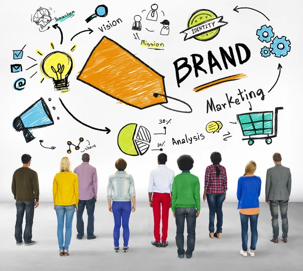 Concepto de marca de marketing — Foto de Stock