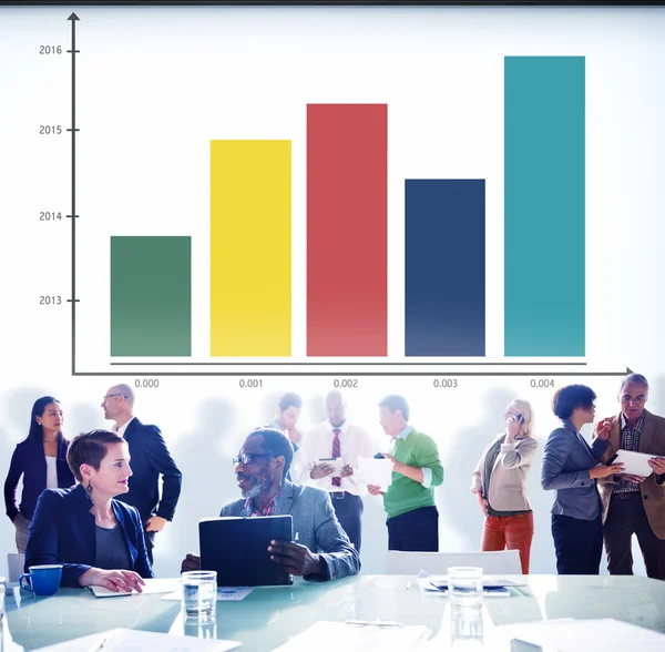 Balkendiagramm-Analysekonzept — Stockfoto