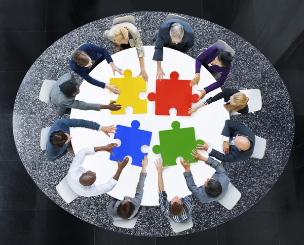 Teamwork möte organisera koncept — Stockfoto