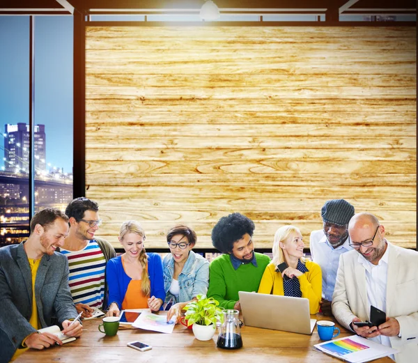 Concepto de discusión del equipo de negocios — Foto de Stock