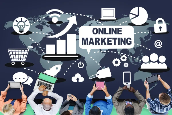 Online Marketing koncepció — Stock Fotó