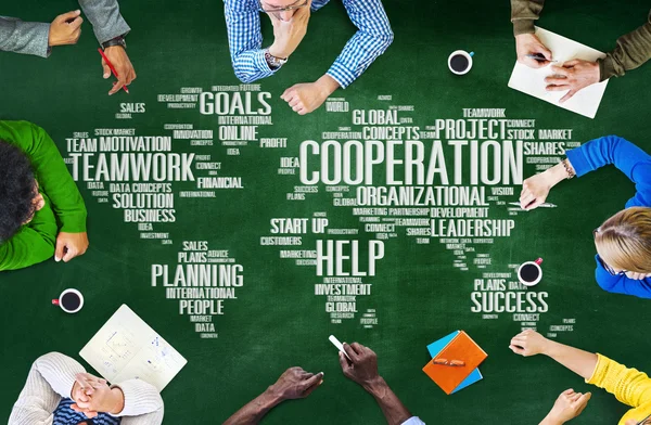 Coorperation Business Concept de travail d'équipe — Photo