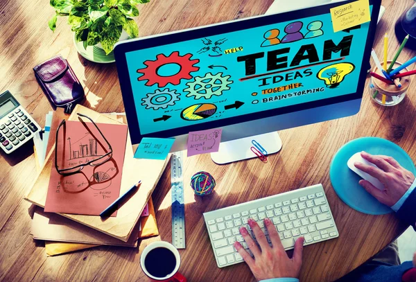 Teamwork Team Collaboration Concept — Stockfoto