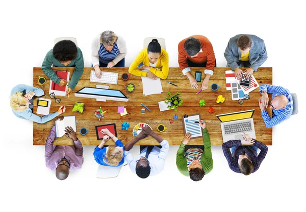 Conceito de reunião de brainstorming de equipe — Fotografia de Stock