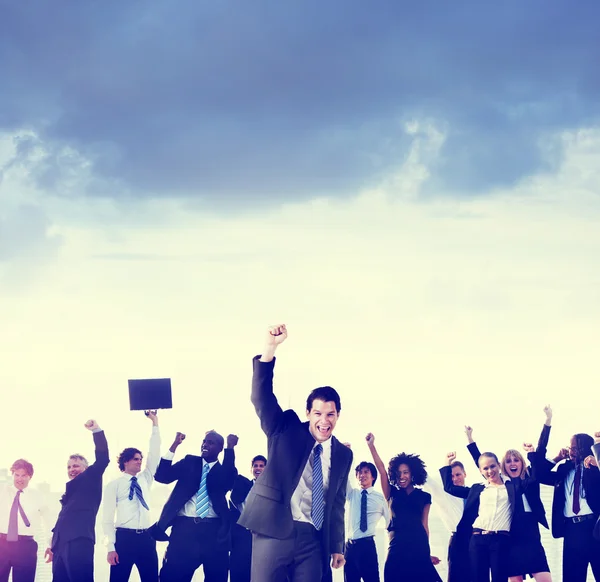 Celebración de Business People Concepto de éxito — Foto de Stock