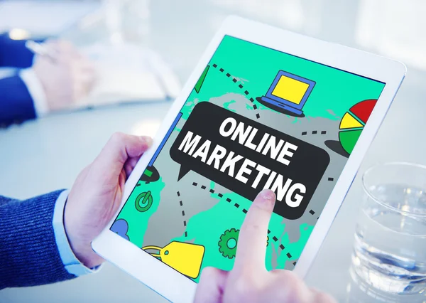 Online Marketing koncepció — Stock Fotó