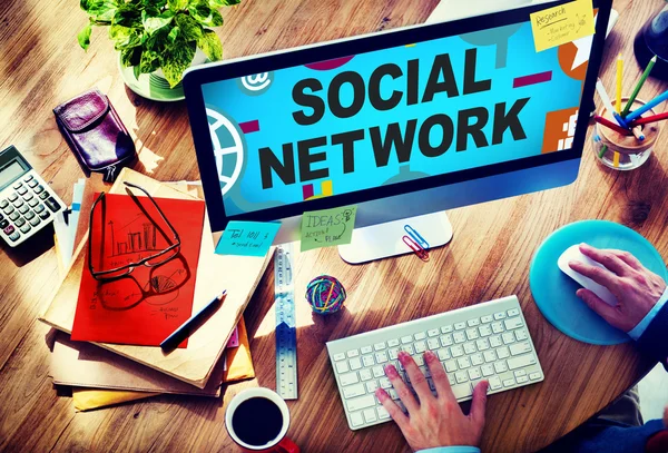 Concetto di social network — Foto Stock