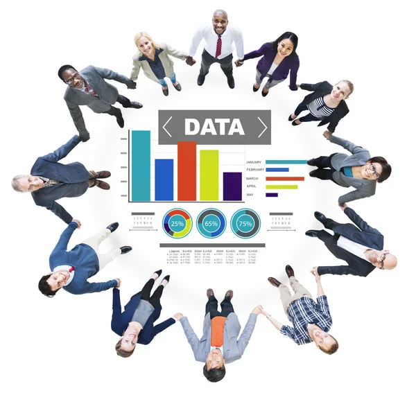 Data analytics diagram mönster statistik prestandainformation — Stockfoto