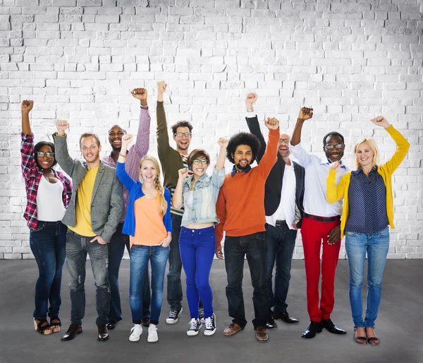 Diversas personas étnicas y concepto de variación de la unidad —  Fotos de Stock