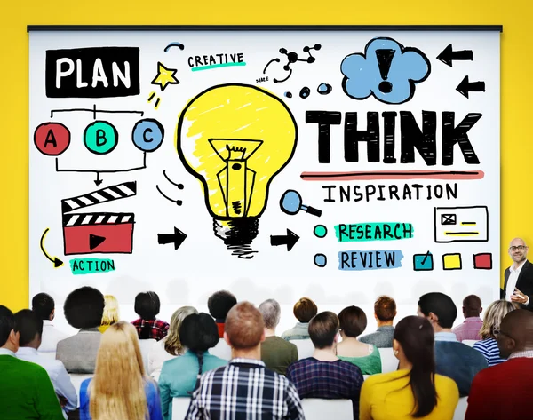 Think Inspiration Wissenskonzept — Stockfoto