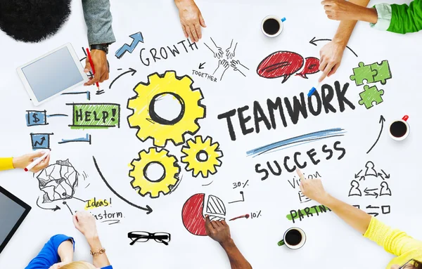 Teamwork Team Collaboration Concept — Stock Photo, Image