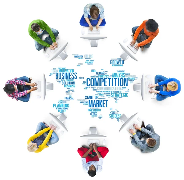 Marknaden Global Challenge Contest koncept — Stockfoto