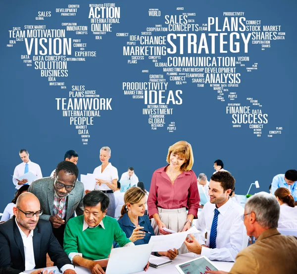 Strategia Azione Visione Idee Concetto — Foto Stock