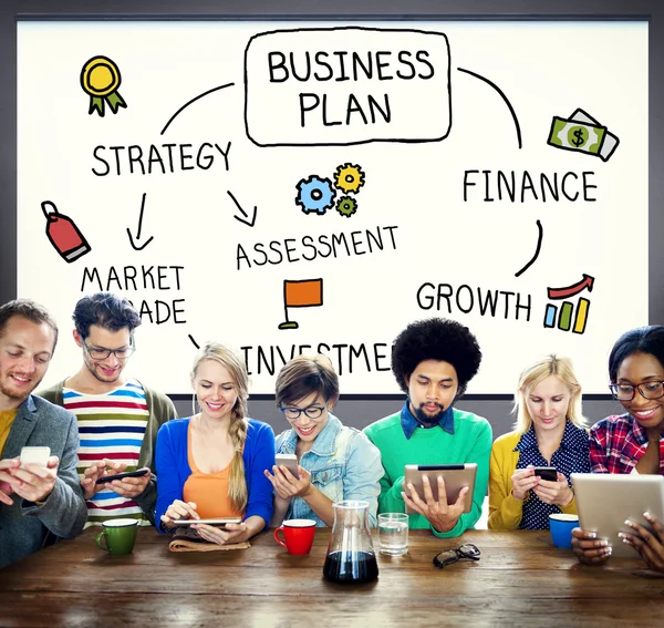 Business Plan strategie Concept — Stockfoto