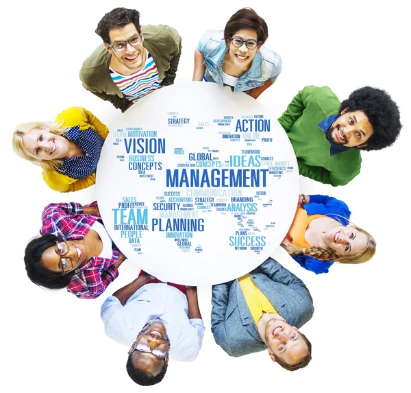 Global Management Vision Concept — Stock Photo, Image