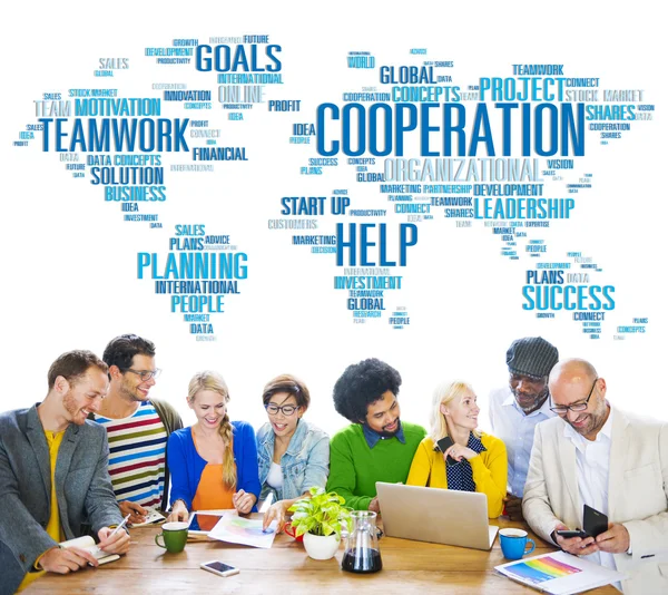 Coorperación Business Teamwork Concept — Foto de Stock