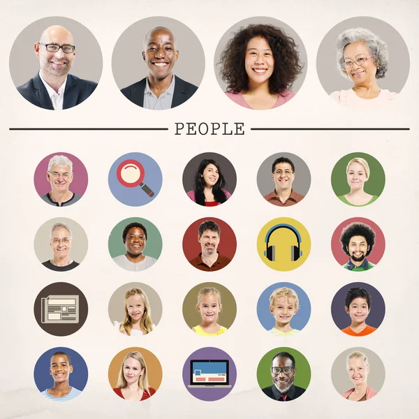 Diversidad de las personas Concepto comunitario — Foto de Stock