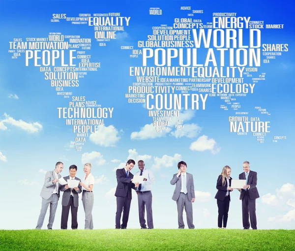 Group of people and world population Concept — Stock Photo, Image