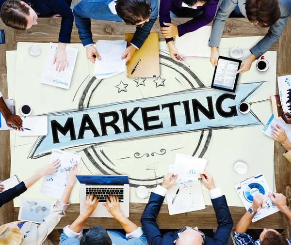 Estrategia de Marketing Concepto de Marca —  Fotos de Stock