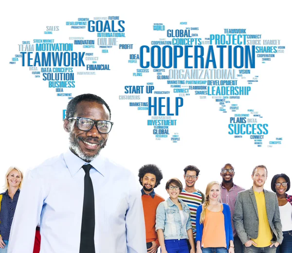 Coorperation Business Teamwork Concept — Fotografie, imagine de stoc