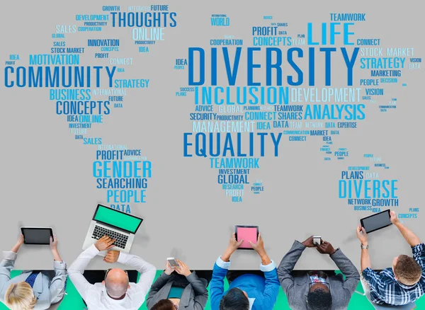 Concetto di incontro comunitario sulla diversità — Foto Stock