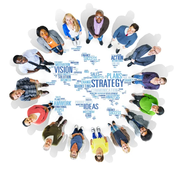 People and World  Strategy Concept — Stock Photo, Image