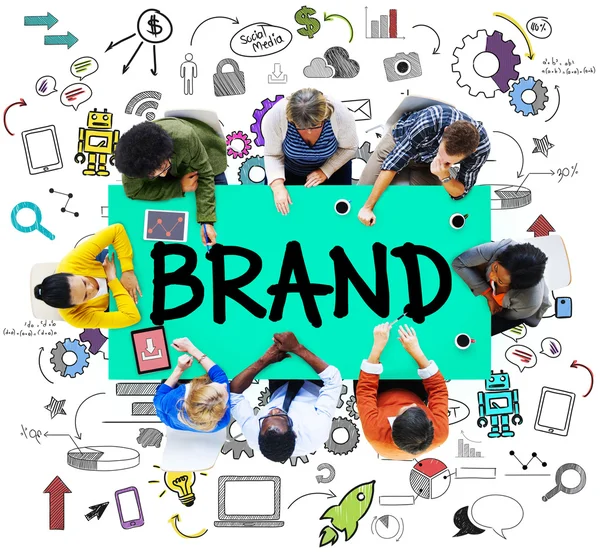 Brand Commercial Marketing Concetto di prodotto — Foto Stock