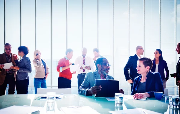 Reunión del Grupo de Personas en el Concepto de la Oficina — Foto de Stock