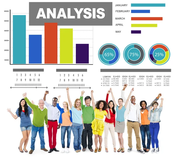 Analyse analyseren informatie concept — Stockfoto