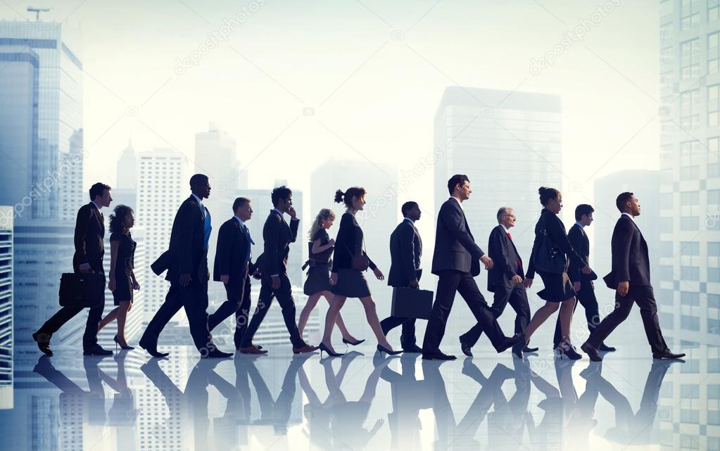 Business people in Urban Scene Concept