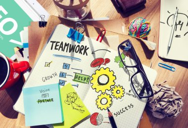 Teamwork Team Workplace Concept clipart