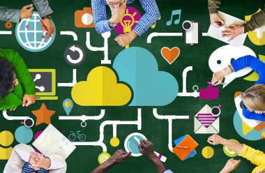 İnsanlar ve sosyal medya ağ grup